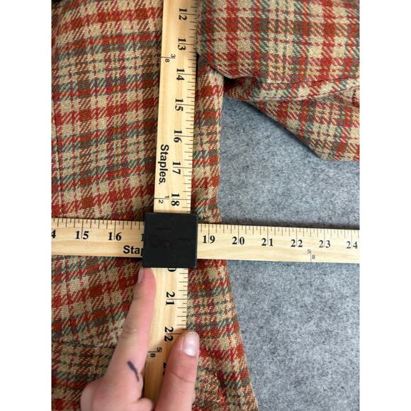 VINTAGE 70s Pendleton Coat Jacket Womens 20 Plaid Tweed Virgin Wool USA Retro - Picture 2 of 12